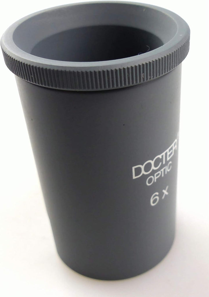 DOCTER 59056 Foto Einstelllupe, 6-Fach grau 6 x Vergrösserung, 6 x Vergrößerung