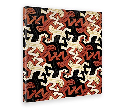 Giallobus - Bild - Druck AUF LEINWAND - Escher - Lizard - 70 x 70 cm, 70 x 70 CM