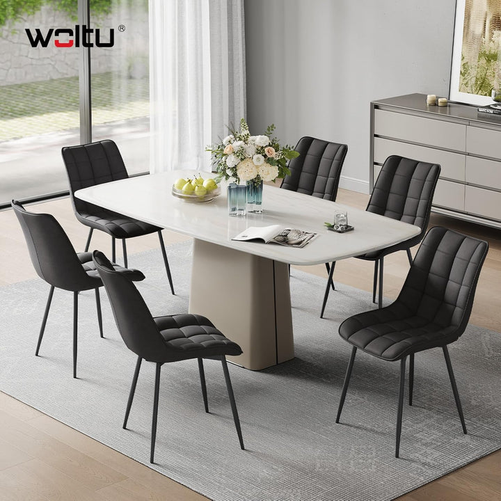 WOLTU Esszimmerstühle 4er Set Küchenstuhl Polsterstuhl Wohnzimmerstuhl Sessel mit Rückenlehne, Sitzf