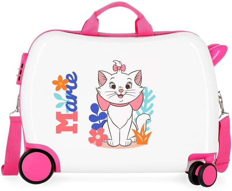 Disney Aristogatos Kinderkoffer, weiss, 50 x 39 x 20 cm, starr, ABS-Kombinationsverschluss, 34 l, 1,