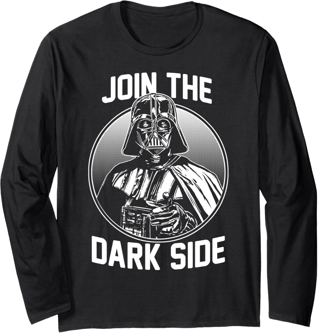 Star Wars Darth Vader The Dark Side Circle Dot Portrait Langarmshirt