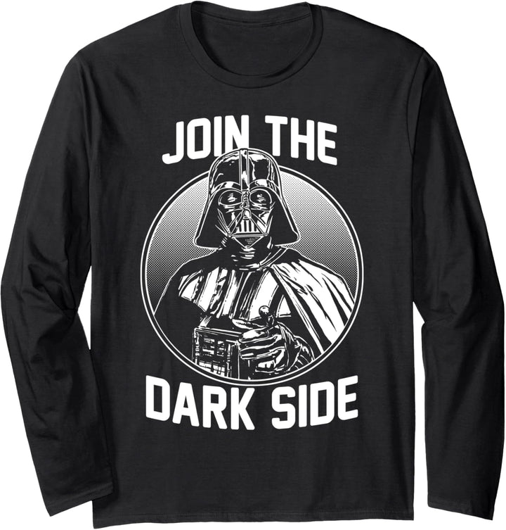 Star Wars Darth Vader The Dark Side Circle Dot Portrait Langarmshirt
