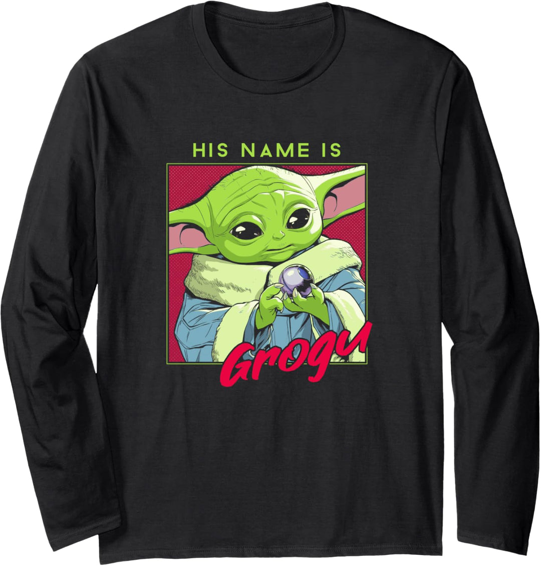Star Wars: The Mandalorian His Name Is Grogu Langarmshirt