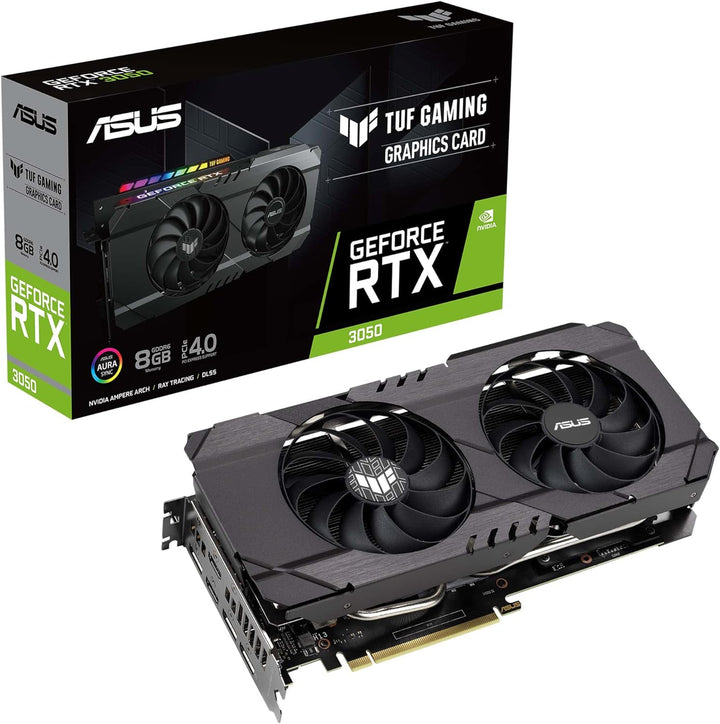 ASUS TUF Gaming GeForce RTX 3050 OC Edition Grafikkarte, PCIe 4.0, 8GB GDDR6, HDMI 2.1, DisplayPort