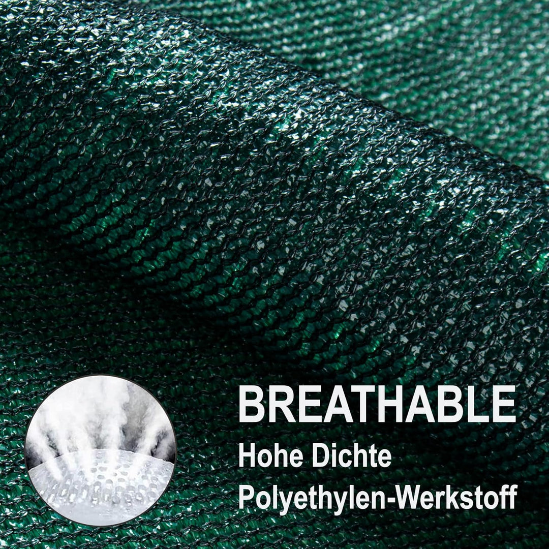 SUNNY GUARD Balkon Sichtschutz 90x500cm Balkonabdeckung HDPE UV-Schutz Windschutz Balkonverkleidung,