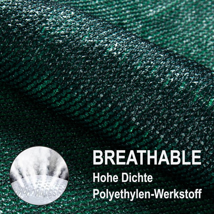 SUNNY GUARD Balkon Sichtschutz 90x500cm Balkonabdeckung HDPE UV-Schutz Windschutz Balkonverkleidung,
