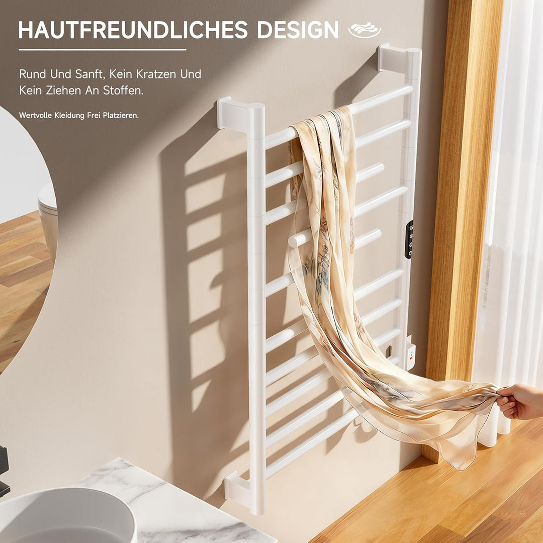 Elektrischer Badheizkörper Handtuchhalter 520 x 850 mm,Elektrischer badheizkörper Weiss,Handtuchheiz