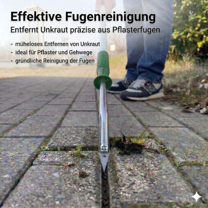 GIGANT Fugenkratzer Fugenreiniger Handgriff inkl. Teleskopstiel und Ersatzschneide