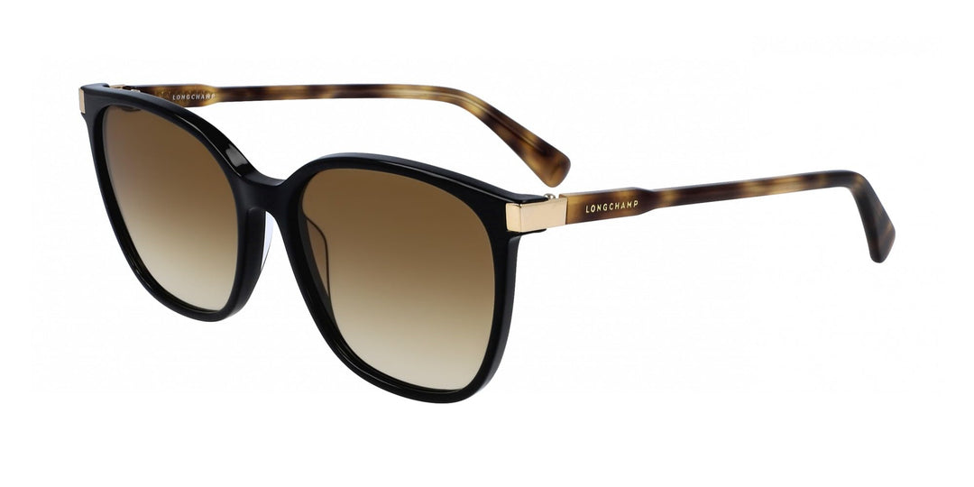 LONGCHAMP Damen LO612S Sonnenbrille, BLACK/HAVANA, 54