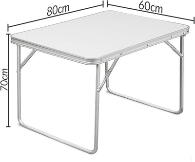 CASARIA® Klapptisch Kofferfunktion Campingtisch Klappbar 80x60cm Gartentisch Esstisch Multifunktions