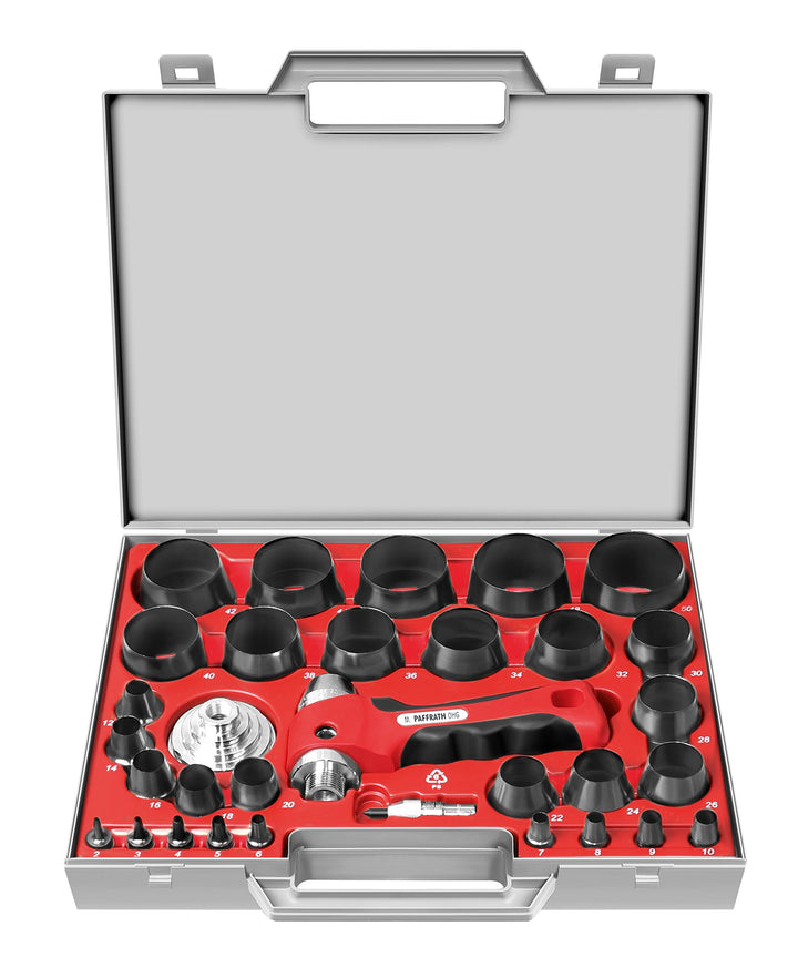 Paffrath Satz koppelbare Lochstanzer, Durchmesser 2-50 mm, 0800250 2-50 mm Satz koppelbare Lochstanz