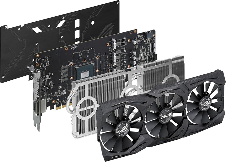 Asus ROG Strix GeForce GTX1060-O6G Gaming Grafikkarte (Nvidia, PCIe 3.0, 6GB GDDR5 Speicher, HDMI, D