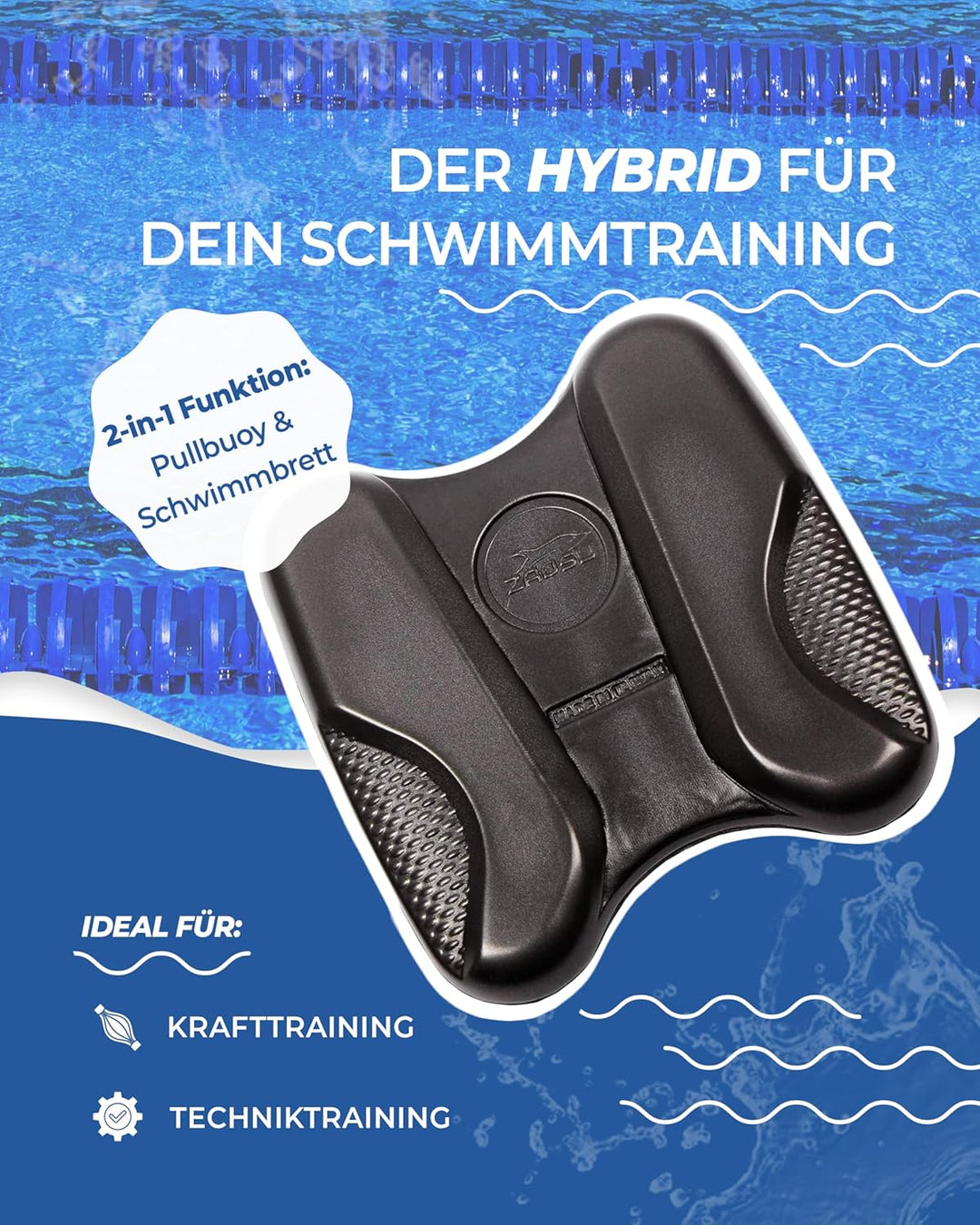 ZAOSU Performance Pull-Kick | Pullkick/Schwimmbrett Pullbuoy optimierung der Technik und Wasserlage