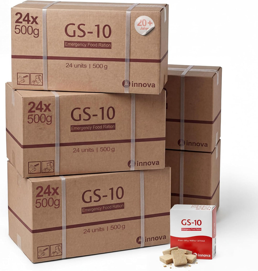 Emergency Food 5 x 24 Stück Familienpackung Langzeitnahrung für Outdoor, Camping und in Krisensituat