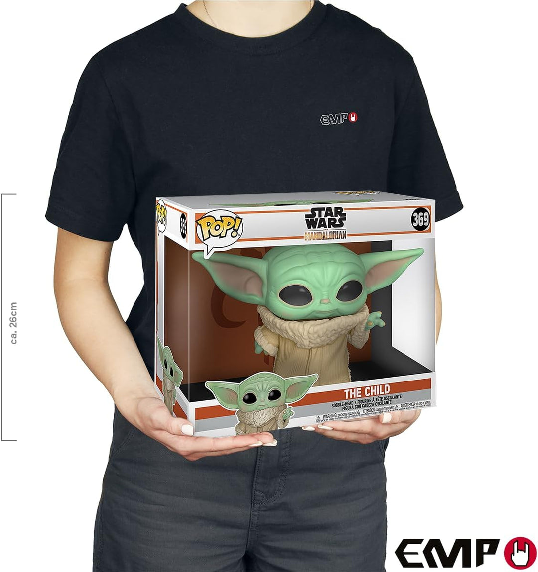Funko Pop! Star Wars: The Mandalorian - 10" Grogu (The Child, Baby Yoda) - Vinyl-Sammelfigur - Gesch