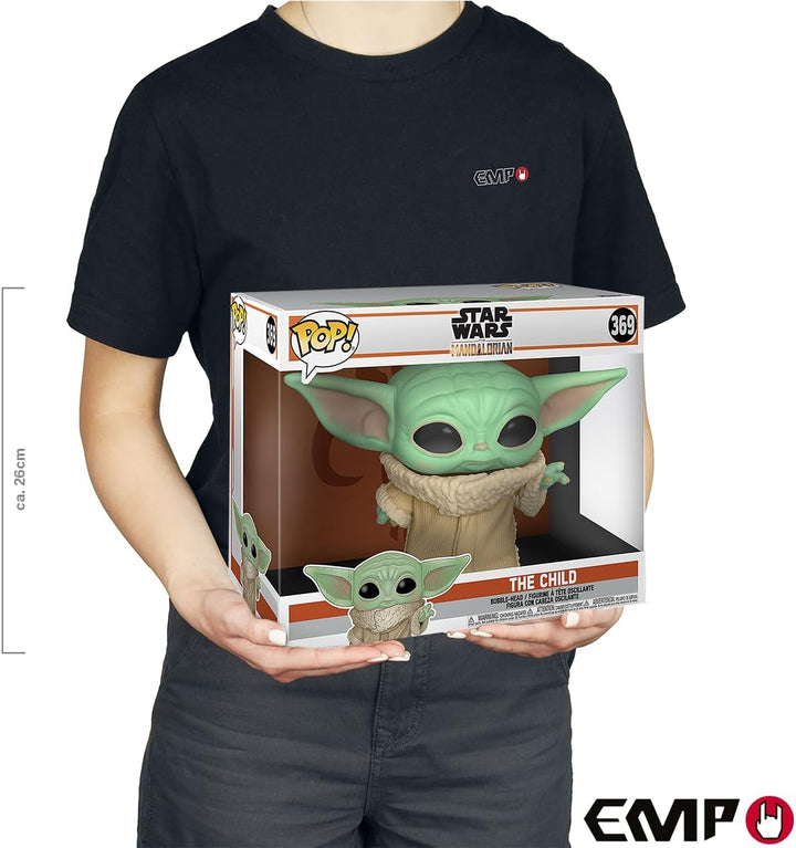 Funko Pop! Star Wars: The Mandalorian - 10" Grogu (The Child, Baby Yoda) - Vinyl-Sammelfigur - Gesch