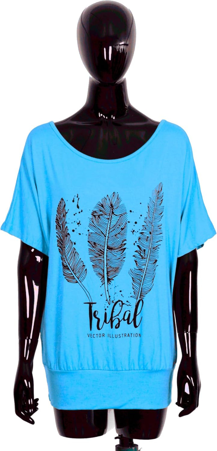 Van Der Rich ® - Oversize T-Shirt mit Fledermausärme - Damen 