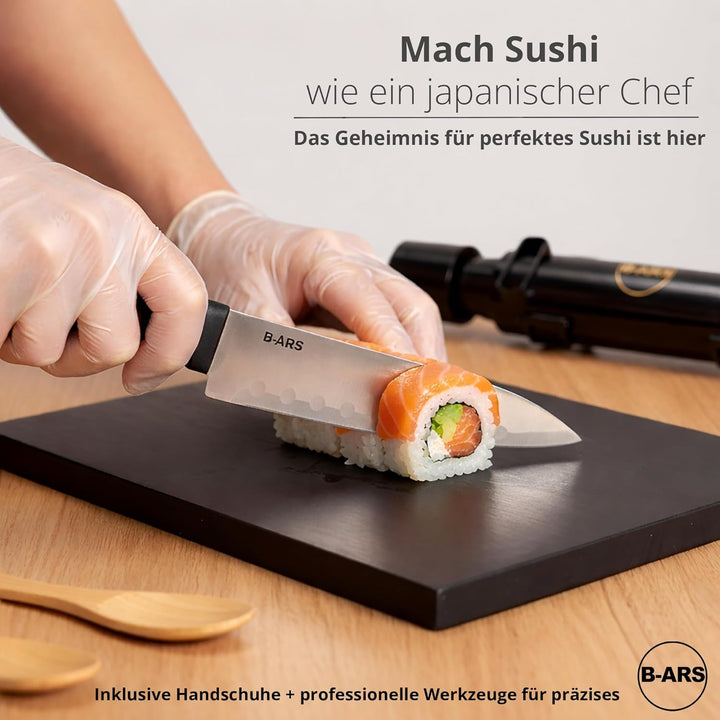 B-ARS Sushi Set-Sushi Matte-Sushi Set Zum Selber Machen-Sushi Rollmatte-Sushi Maker Set-Sushi Kit-Su