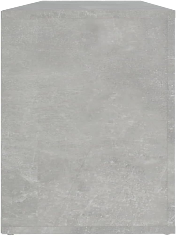 Schuhschrank aus Holzwerkstoff 100x35x45cm Betongrau Schuhschrank Holz Flurschrank Lagerschrank Plat