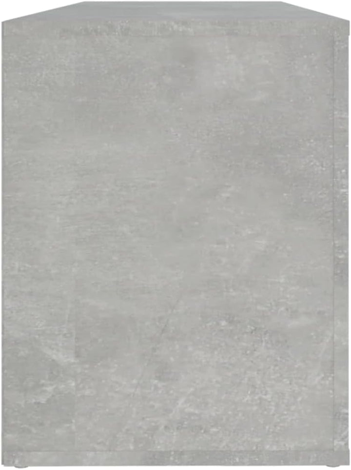 Schuhschrank aus Holzwerkstoff 100x35x45cm Betongrau Schuhschrank Holz Flurschrank Lagerschrank Plat