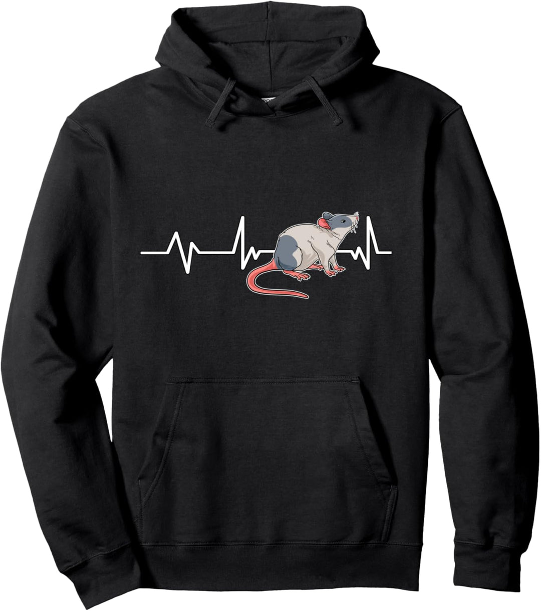 Ratte Herzschlag Ratten Geschenk Ratten Pullover Hoodie
