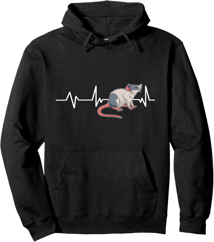 Ratte Herzschlag Ratten Geschenk Ratten Pullover Hoodie