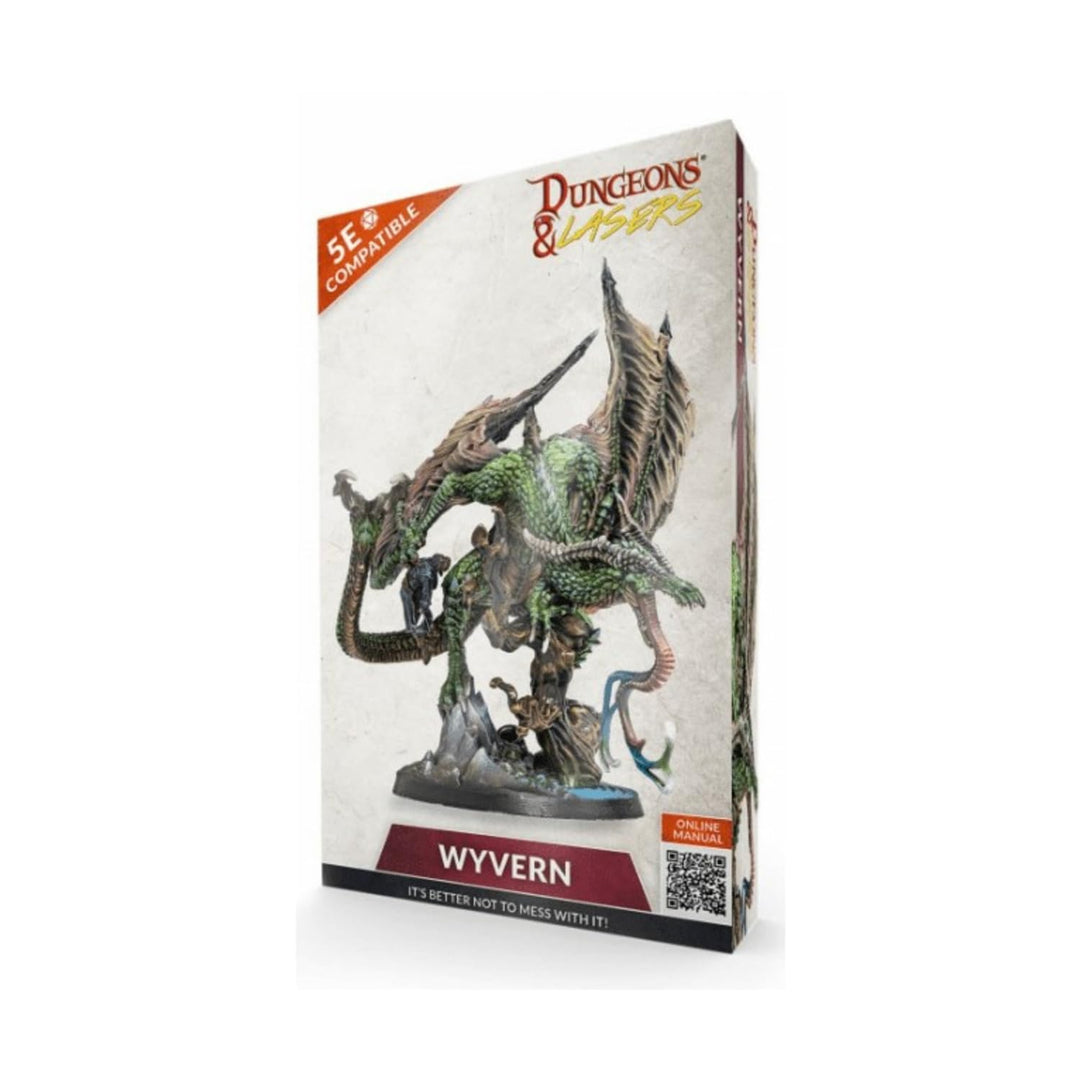 Dungeons &amp; Lasers: Wyvern – 1 Miniatur mit malerischer Basis – DND-Figur für Tisch-RPG-Spiele 5E kom