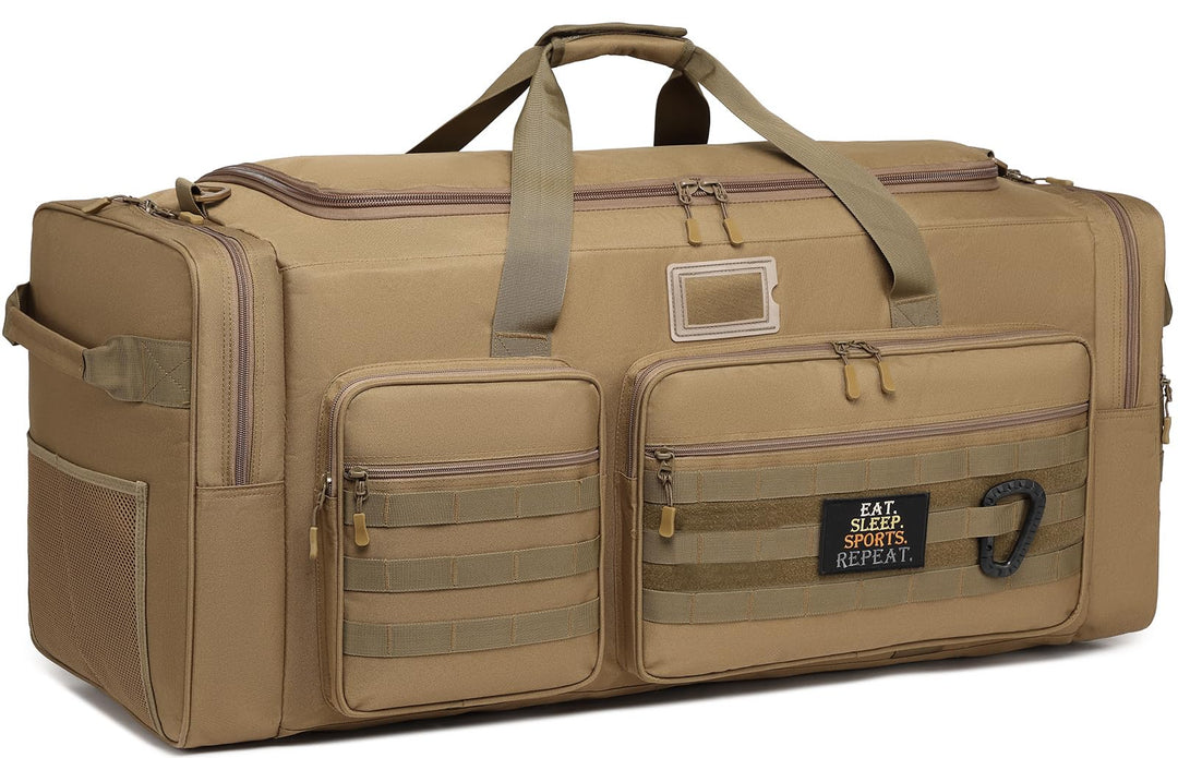 130L grosse Reisetasche Handgepäck Herren Sporttasche mit Schuhfach & Schultergurt Faltbare Sport Ta