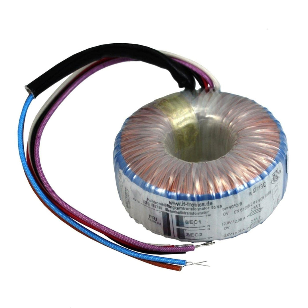 Sedlbauer Ringkerntrafo Transformator 50VA 2x15V für Audio, Industrie, Halogen und Schienensysteme -