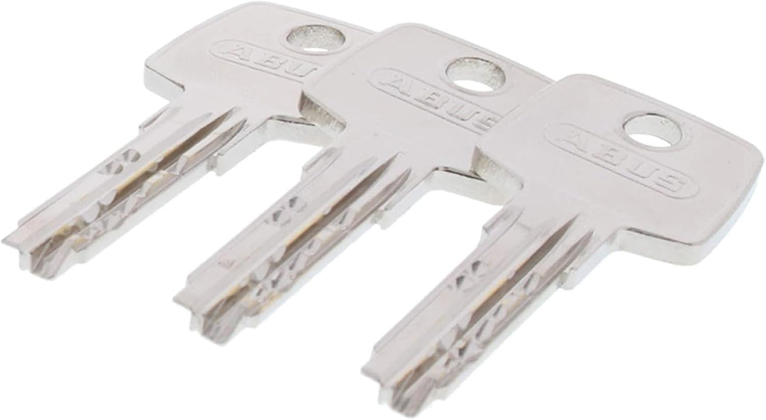 ToniTec Set aus ABUS Türschloss Zylinder EC550 mit 3 Schlüssel, Schliesszylinder gleichschliessend a