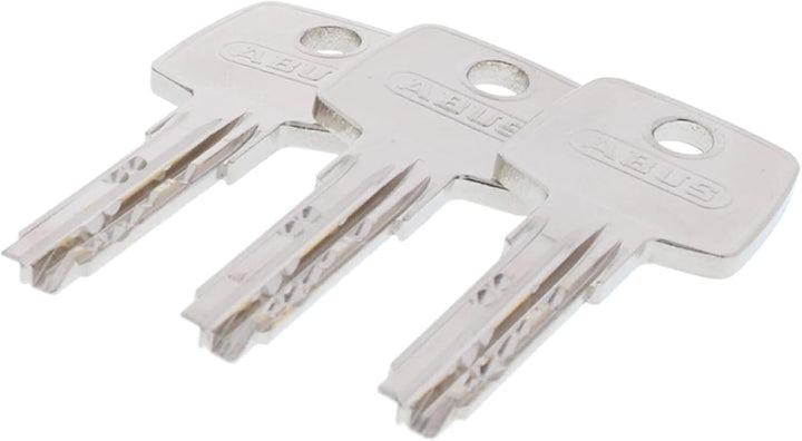ToniTec Set aus ABUS Türschloss Zylinder EC550 mit 3 Schlüssel, Schliesszylinder gleichschliessend a