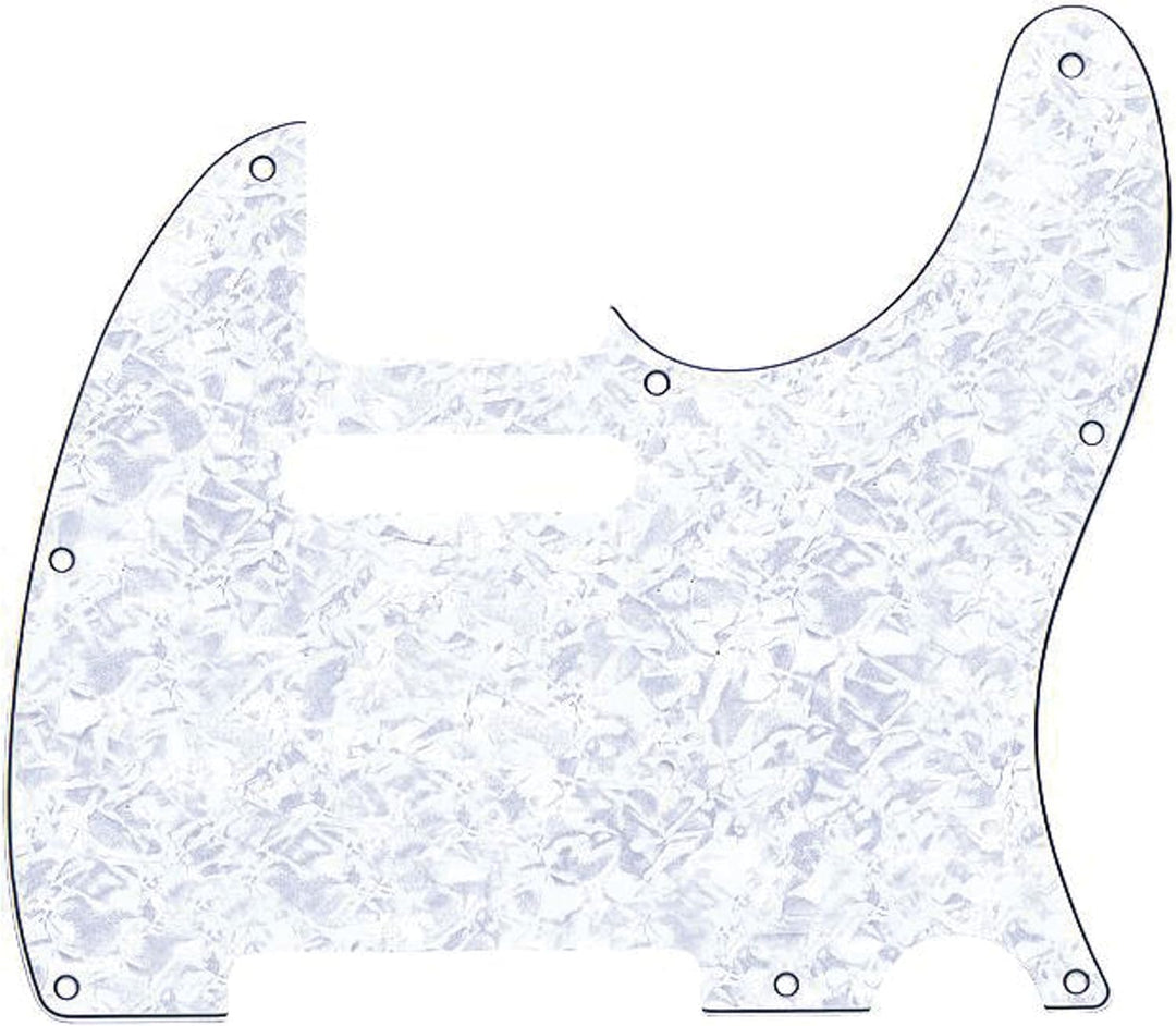 Fender 099-2150-000 4-Ply White Pearl 8-Hole Mount Telecaster Pickguard