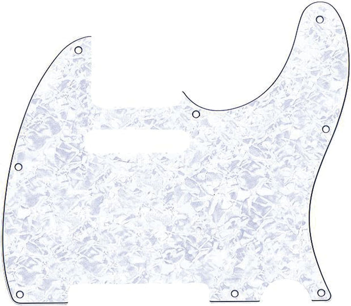 Fender 099-2150-000 4-Ply White Pearl 8-Hole Mount Telecaster Pickguard