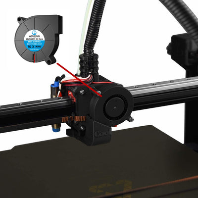 WINSINN 5015 Lüfter 5 V, 3D-Drucker 5 Volt Lüfter Gebläseturbine Turbo Doppelkugellager, bürstenlose