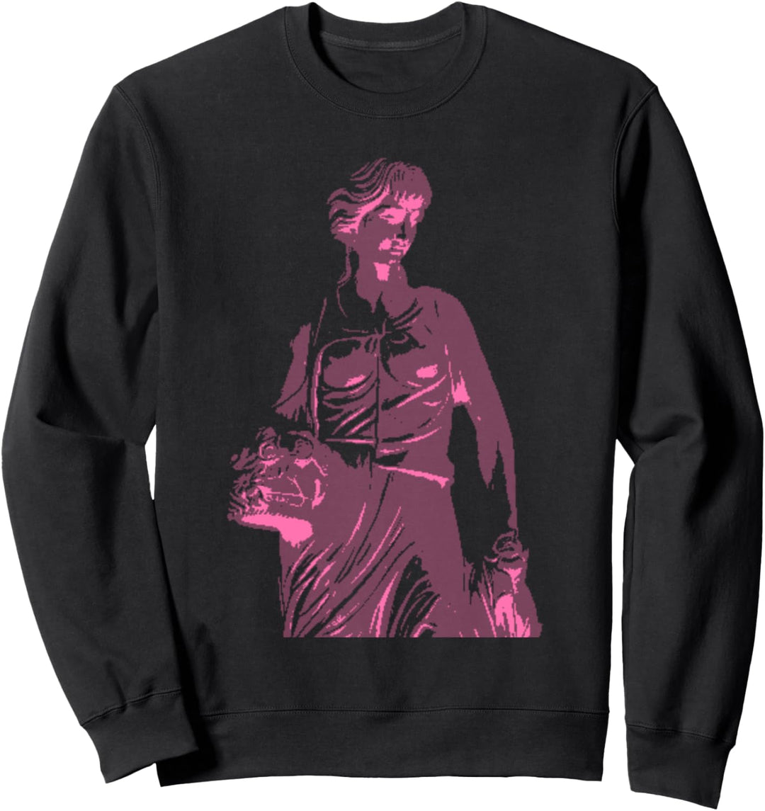 vaporwave AESTHETIC LOVE statue, sculpture retro 80s sad art Sweatshirt