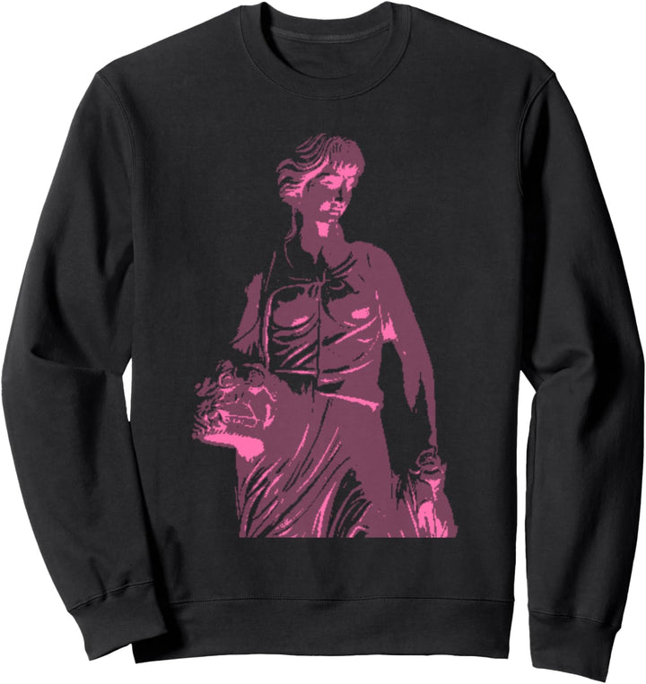 vaporwave AESTHETIC LOVE statue, sculpture retro 80s sad art Sweatshirt