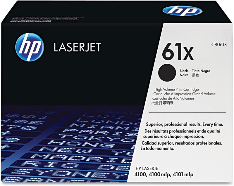 HP 61X (C8061X) Schwarz Original Toner mit hoher Reichweite für HP Laserjet 4100