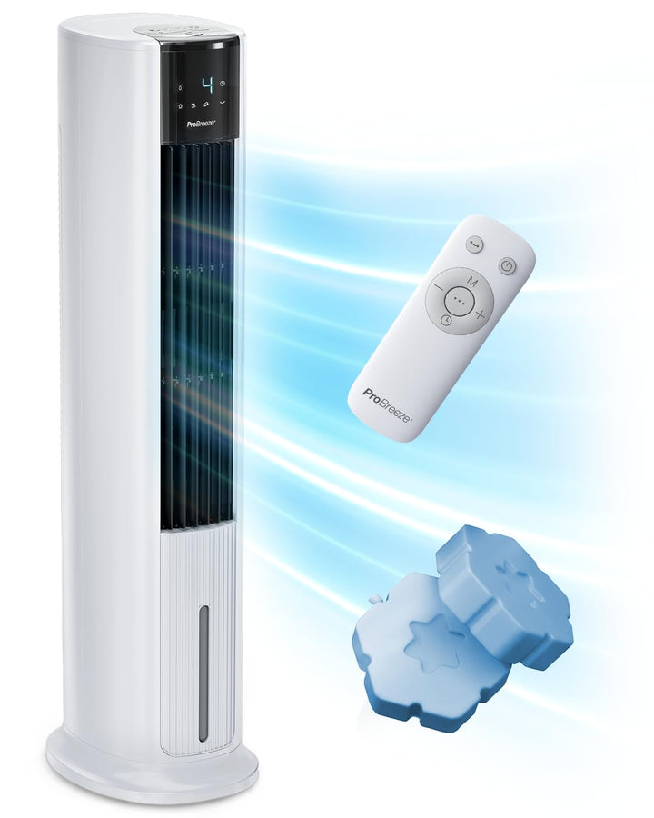Pro Breeze 7 Liter Mobiler Luftkühler mit 7 Geschwindigkeitsstufen, 3 Betriebsarten & Digitalem Disp