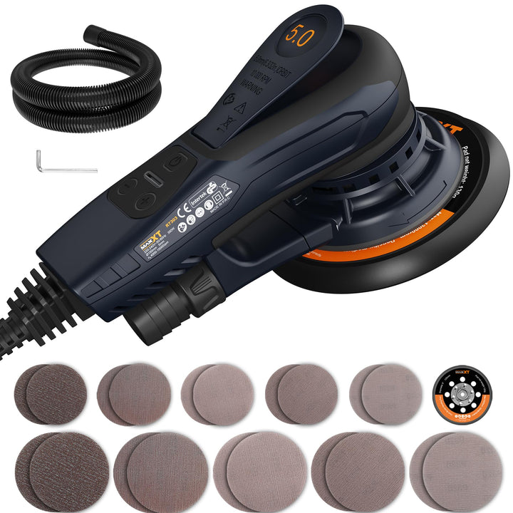 Vielseitiger Exzenter Schleifer MAXXT 230V: 125mm & 150mm Backing Pads, Bürstenloser Elektrischer Sc
