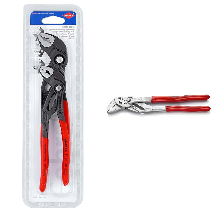 Knipex Zangen-Set (SB-Karte/Blister) 00 31 20 V01 &amp; Zangenschlüssel, Multi-Schraubenschlüssel, Chrom