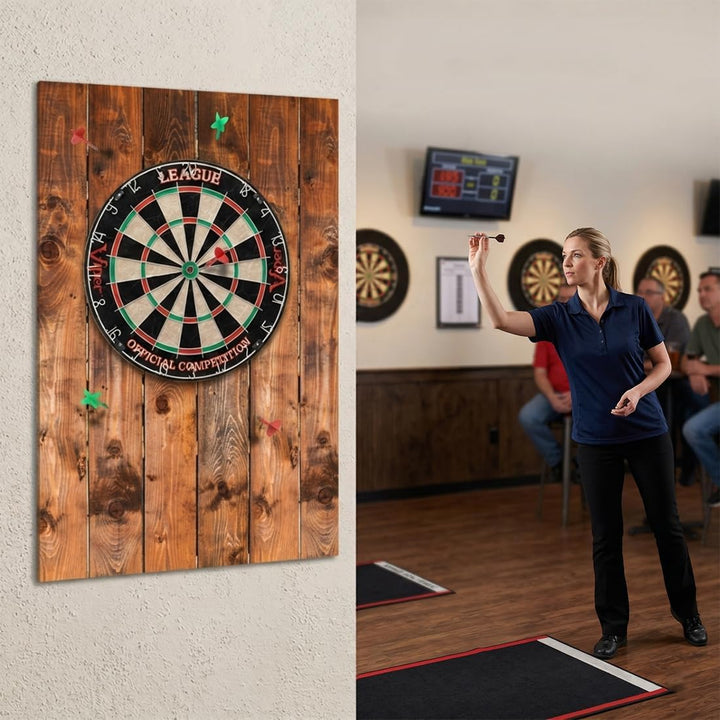 Dartscheibe Wandschutz aus Holzmaserung, Selbstklebendes Filz Surround Board, Gespleisste Wandfliese