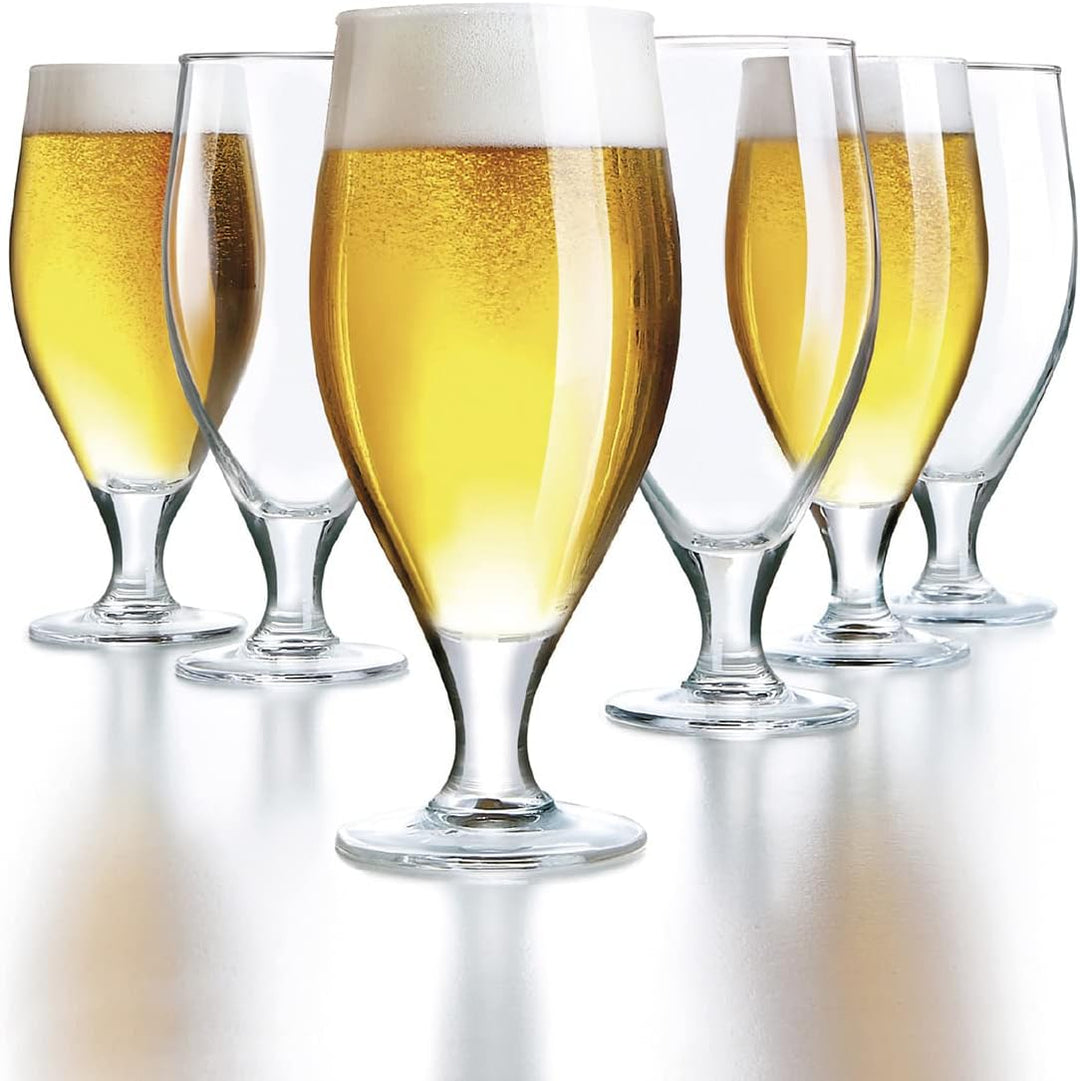 Arcoroc ARC 07131 Cervoise Biertulpe, Bierglas, 500ml, Glas, transparent, 6 Stück Ohne Füllstrich 50