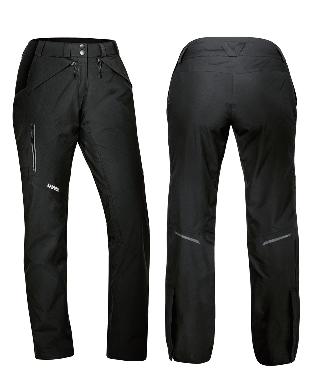 Uvex ADA 7634 Damen-Wetterhose - bei Wind & Regen - Atmungsaktiv & Wasserfest 42 Schwarz, 42 Schwarz
