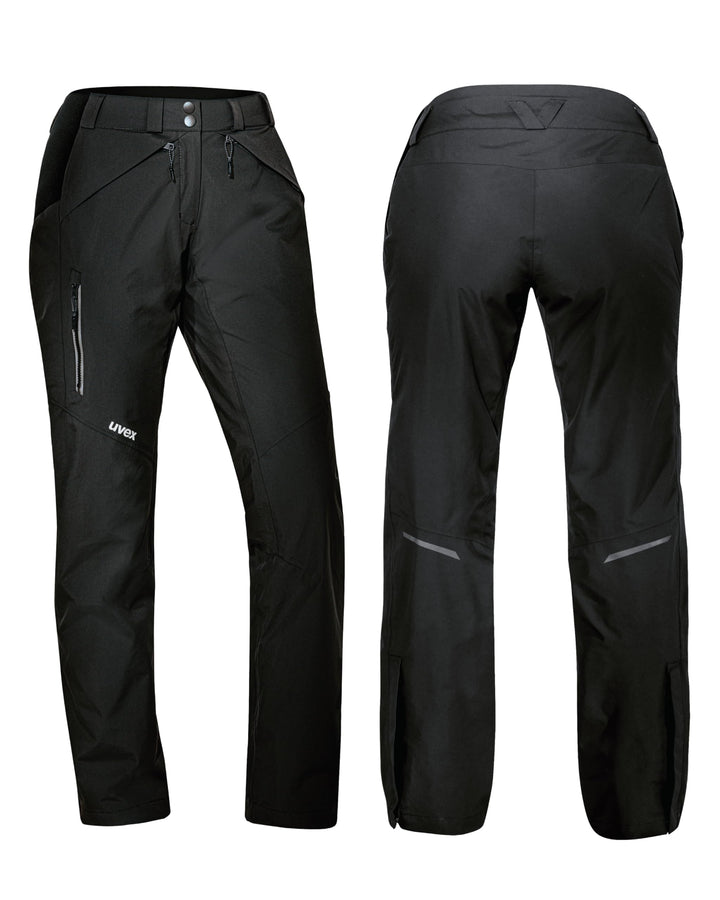 Uvex ADA 7634 Damen-Wetterhose - bei Wind & Regen - Atmungsaktiv & Wasserfest 42 Schwarz, 42 Schwarz