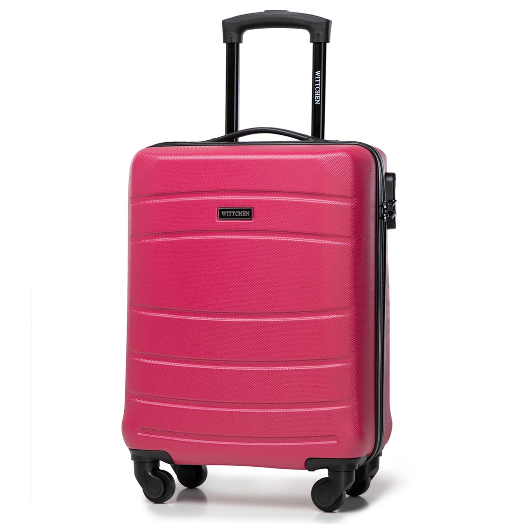 WITTCHEN Handgepäck Trolley Koffer Reisekoffer aus ABS Hartschalen Trolley 4 Rollen Kombinationsschl