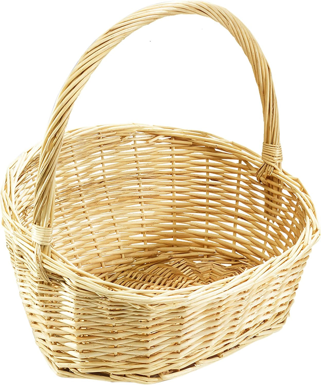 Kobolo Geschenkkorb Präsentkorb Henkelkorb Korb aus geflochtener Weide - Gr 1 35x30x12/34 cm, 35 x 3