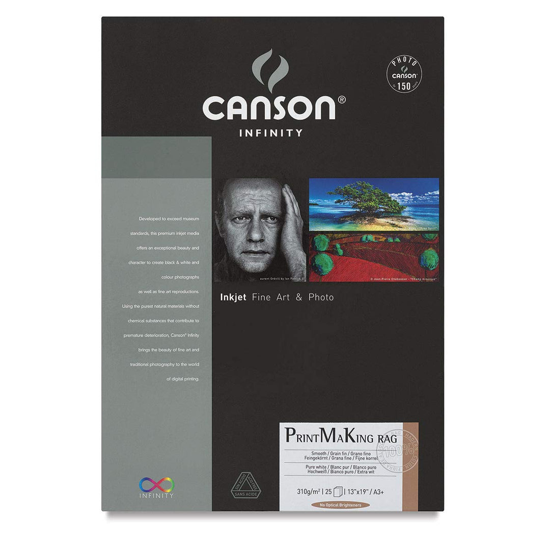Canson 206111008 PrintMaKing Rag Box, Photopapier, A3+, A3+