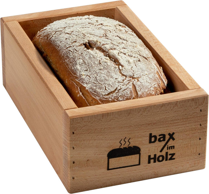 bax im Holz Brot-Holzbackrahmen aus naturbelassenem, massivem Buchenholz für leckeres, selbstgebacke