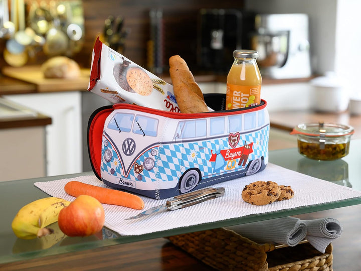 BRISA VW Collection - T1 Bulli Bus Kulturbeutel Kosmetiktasche | Volkswagen Universaltasche Waschbeu