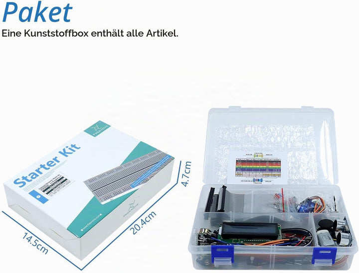 FREENOVE Ultrasonic Starter Kit for Raspberry Pi 4 B 3 B+ 400, 484-Page Detailed Tutorial, Python C